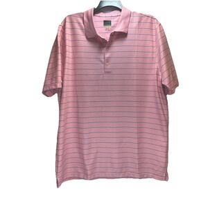 GREG NORMAN PLAY DRY PINK STRETCH KNIT POLO‎ SHIRT-M-WORN ONCE-NICE
